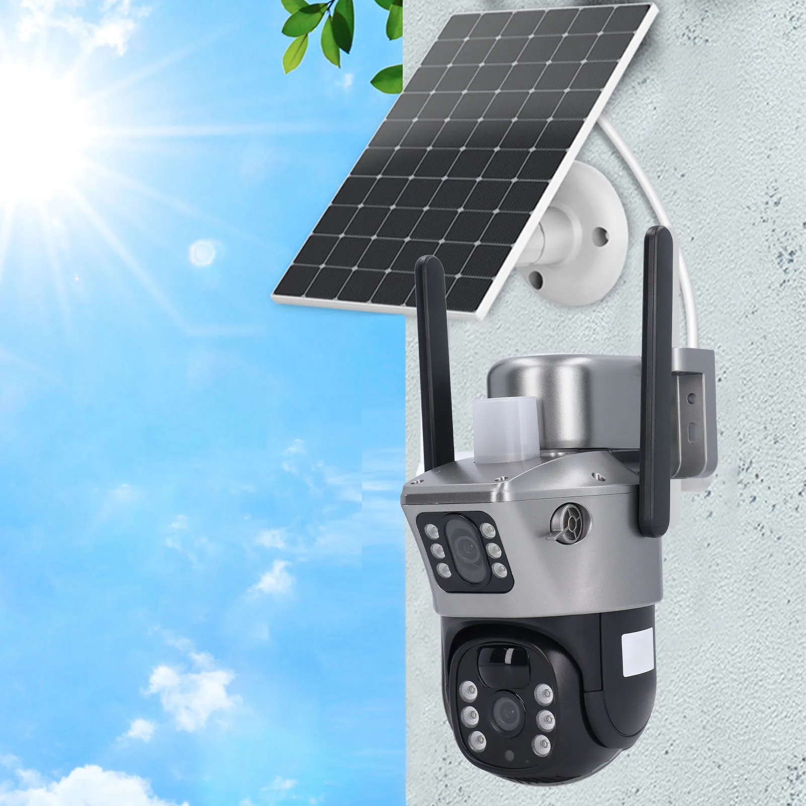 Solar Security Camera Outdoor WIFI Wireless HD Night Vision IP66 Surveillance Camera Wireless Outdoor Camera Surveillance Camera