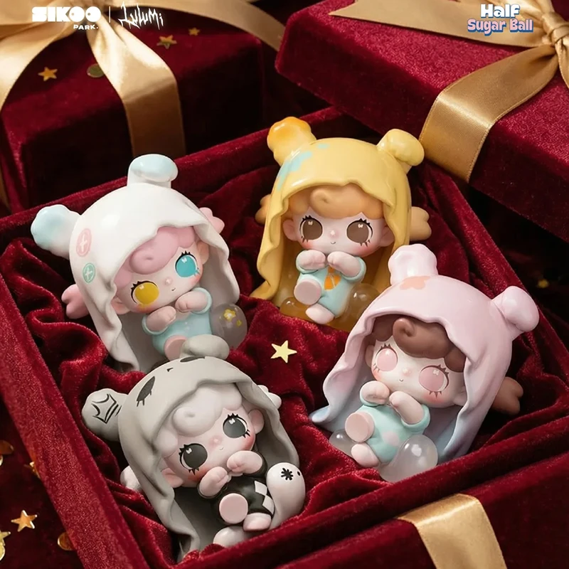 

Коллекционная мини-фигурка Sikoo Park Lulumi Half Sugar Ball Series в слепой коробке, милый настольный декор, сюрприз-подарок