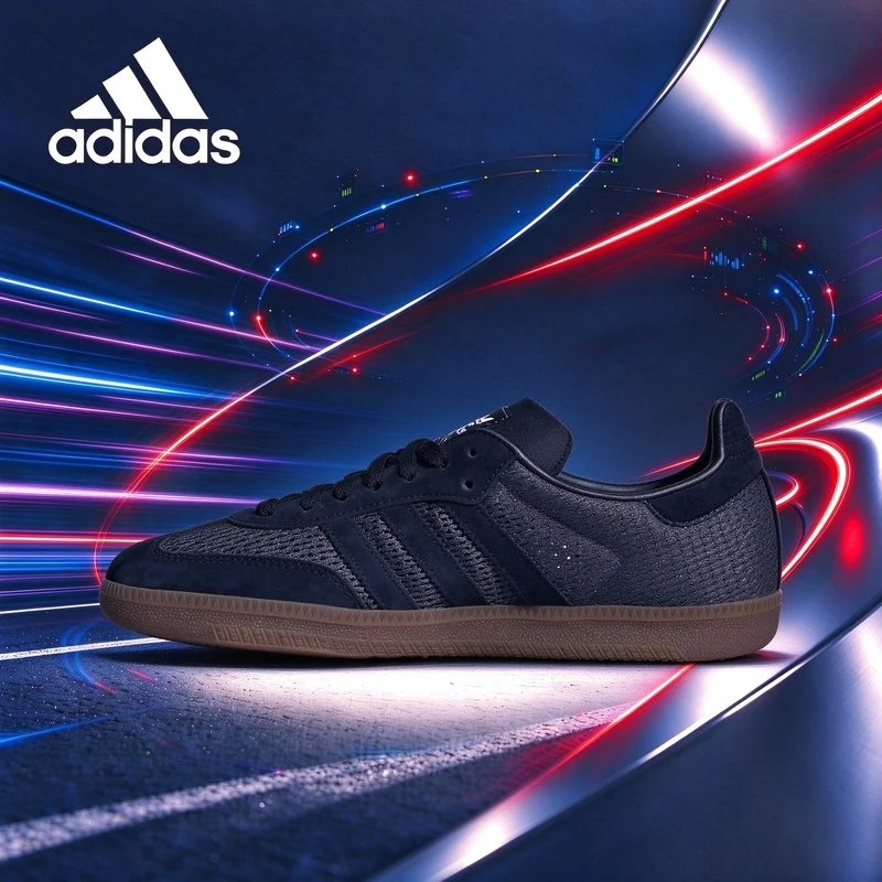 adidas Samba OG Core Black Silver Metallic Gum-Sohle Strass-Glitzer-Sneaker