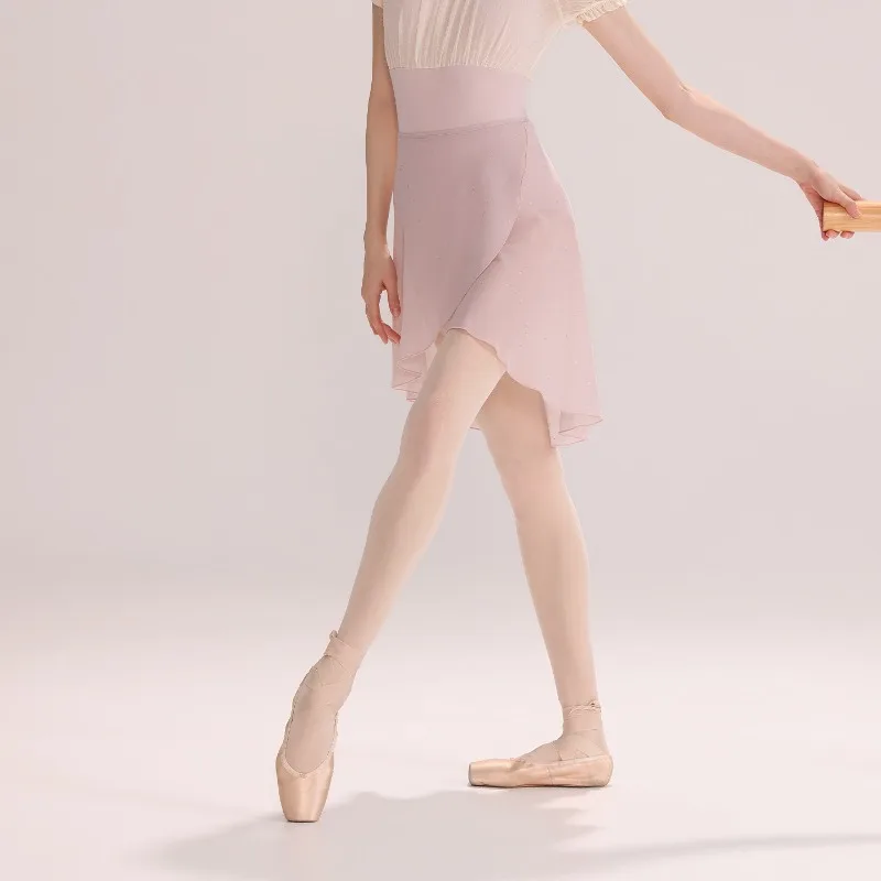 Women Ballet Dance Skirt Adult Practice Clothes Flash One-piece Skirt Female Gymnastics Training Dancewear