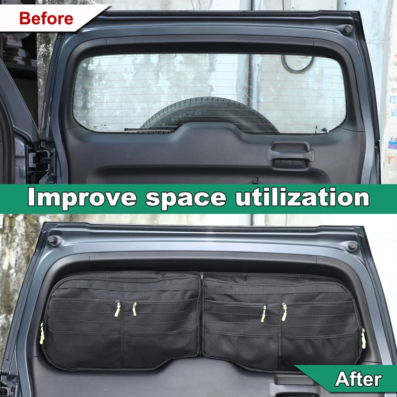 

For Changan Deepal‌/Deep Blue G318 2024-2025 Car Trunk Tailgate Window Storage Bag Cargo Tools Tidying Package Car Accessories