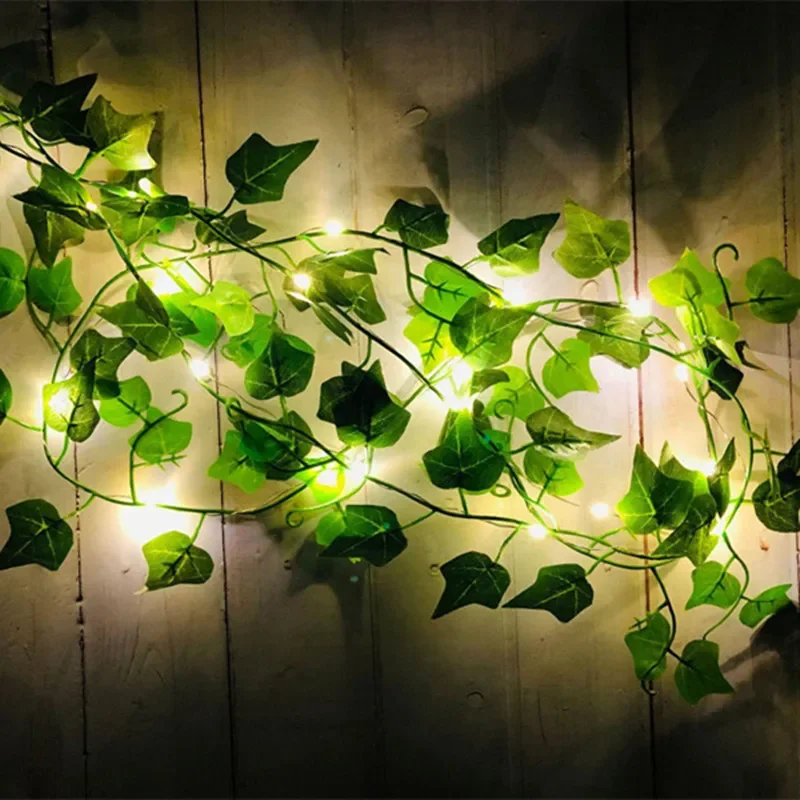 Fairy Light LED String Lights 2M/5M/10M Maple Leaf Wedding Garland Christmas for Home Bedroom Wall Patio Ramadan Decoration 2025