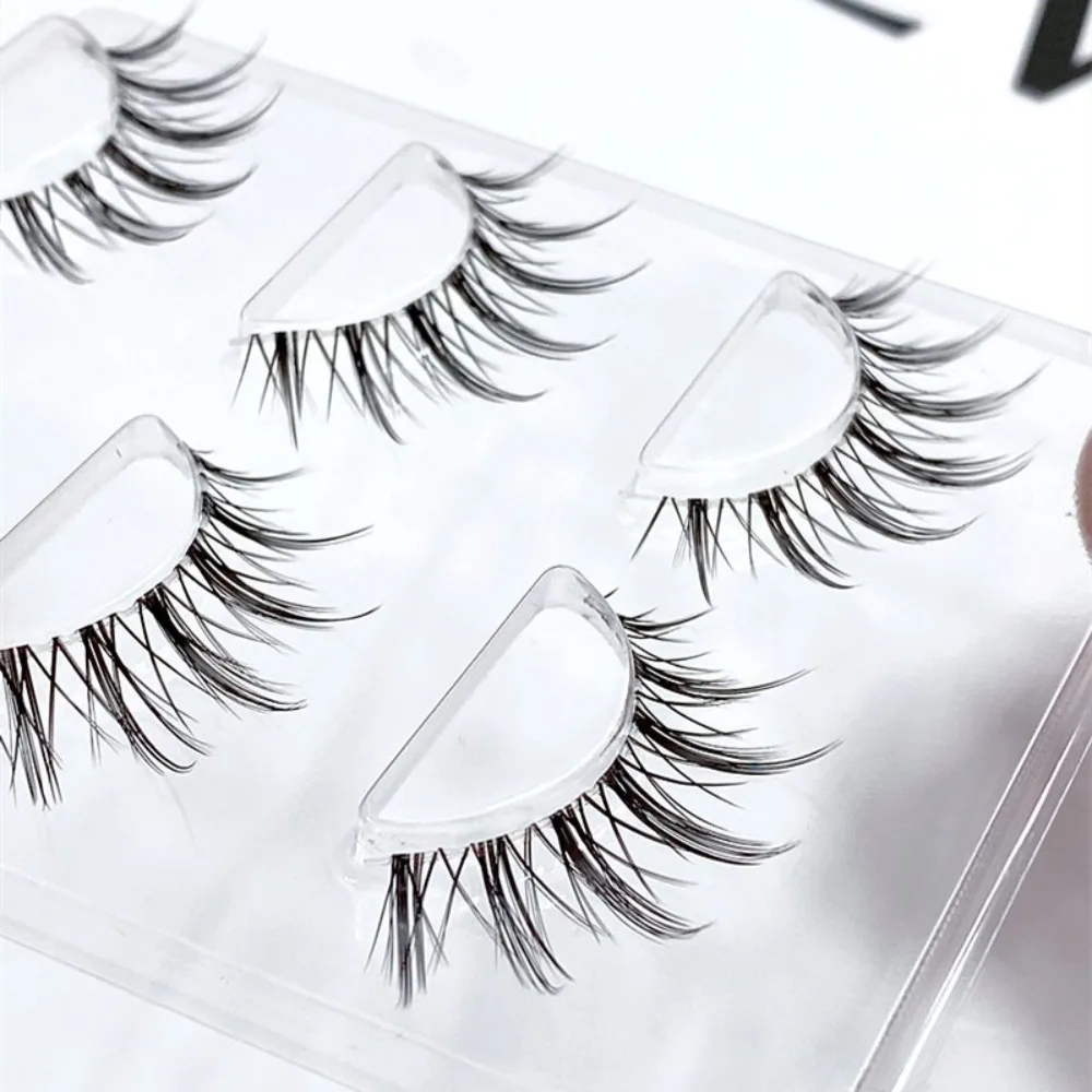 ขนตาปลอมแฟชั่นสไตล์ธรรมชาติ สำหรับคอสเพลย์ญี่ปุ่น ขนตา 3 มิติ สไตล์มังงะ ต่อขนตา ขนตาแหลม สำหรับผู้หญิง