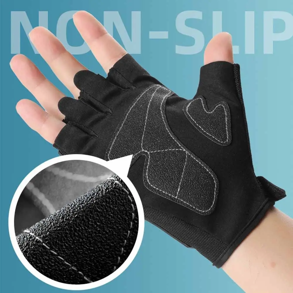 

Износостойкие перчатки с половиной пальца, дышащие противоскользящие мотоциклетные перчатки, защита от падения, дизайн с половиной пальца, велосипедные перчатки