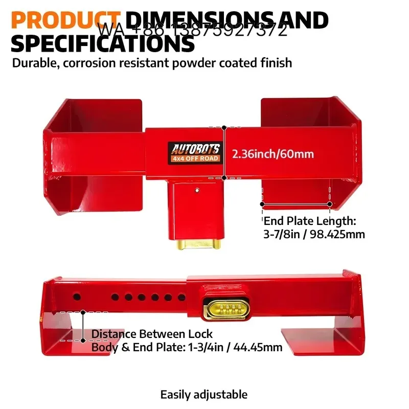 Wmwmnu for AUTOBOTS Anti-Theft Bolt Cutter Resistant Shipping Container Lock Heavy Duty Alloy Steel Cargo Door Security