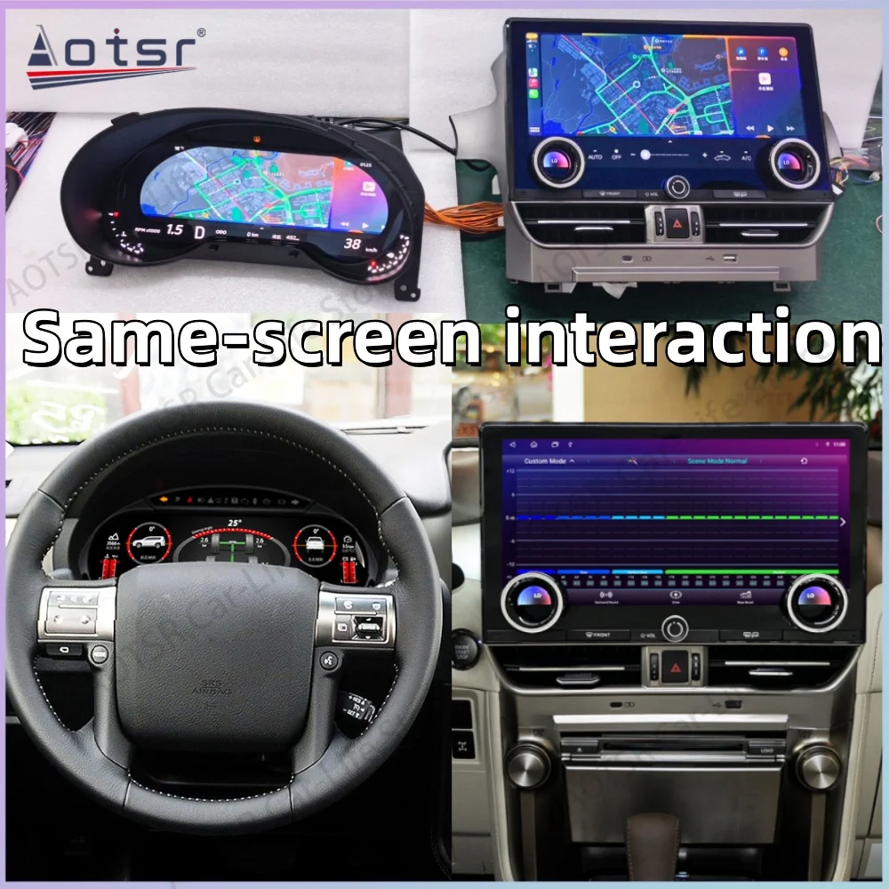 For Lexus GX400 GX460 2010~2021 Digital Dashboard Panel Speedometer meter Virtual Instrument Cluster Cockpit Android Radio