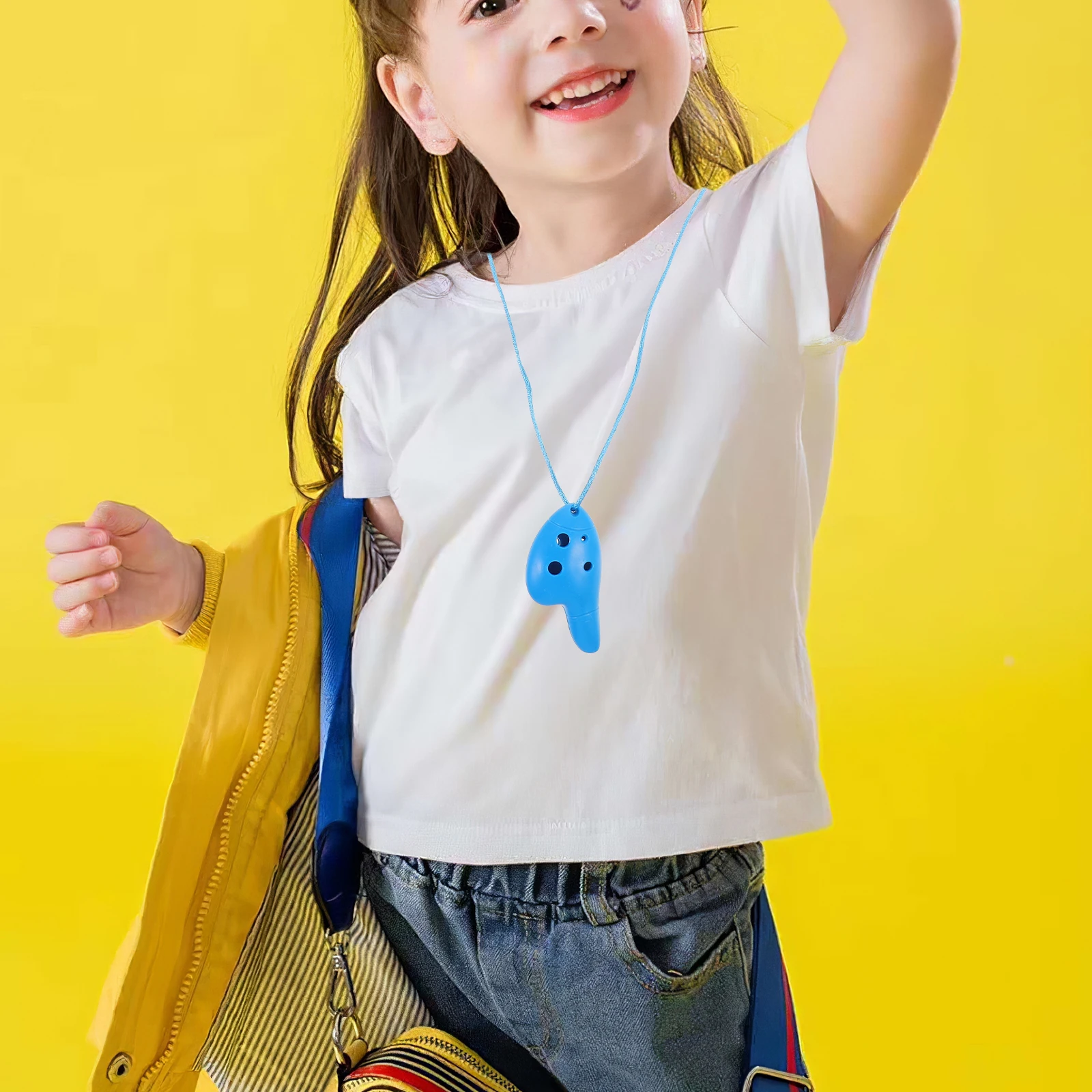 

4Pcs Thumb Ocarina 6 Hole Plastic Kids Musical Instrument Beginner Practice Ocarina Lightweight Small Size for Easy Carrying