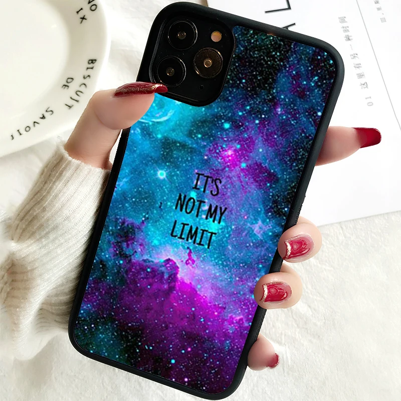 5 5S SE 2020 Phone Cover Case for iPhone 6 6S 7 8 PLUS X XS XR 11 12 13 MINI 14 PRO MAX Rubber Nebula Space It is Not My Limit