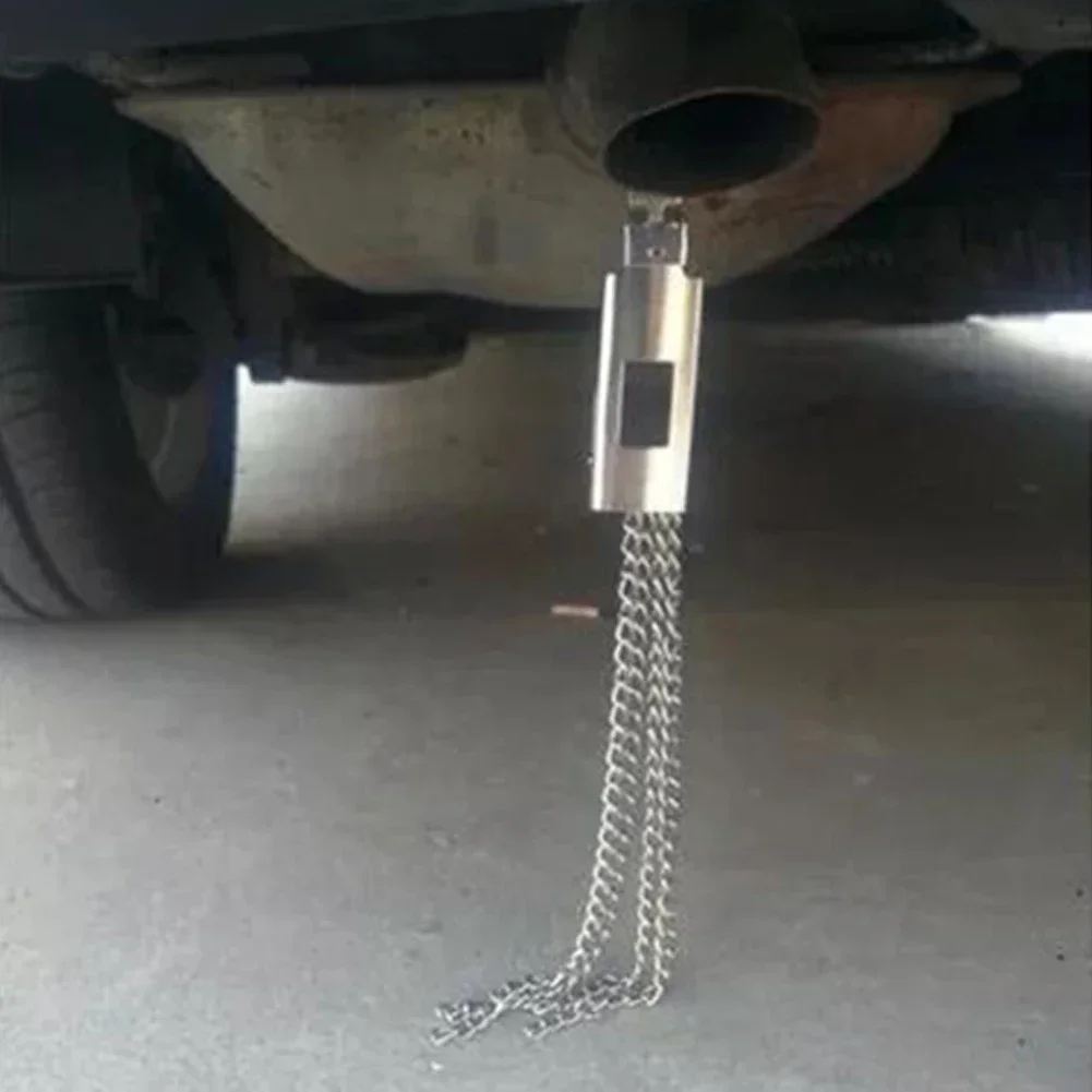 

Avoid Belt Car Anti Static Strip Adjustble Length Grounding Chain Metal Ground Electrostatic Silver Accessories