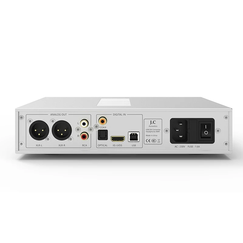 J.C Acoustics UDP-5 듀얼 ES9039Q2M 데스크탑 DAC 및 헤드폰 앰프