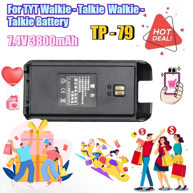 

7.4V 3800mAh Rechargeable battery for TYT Walkie - Talkie TP - 79 Walkie - Talkie Battery