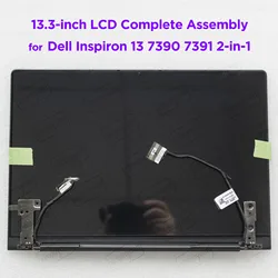 13.3 Inch LCD Touch Screen Complete Assembly for Dell Inspiron 13 7390 2in1 7391 2-in-1 P113G P113G001 Display Panel Replacement