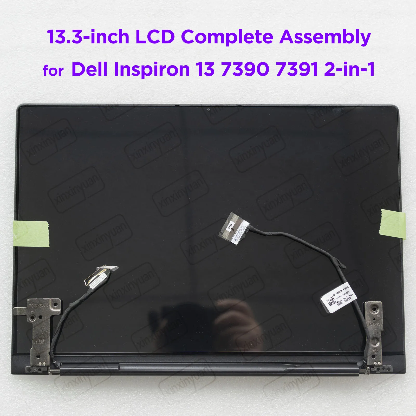 13.3 Inch LCD Touch Screen Complete Assembly for Dell Inspiron 13 7390 2in1 7391 2-in-1 P113G P113G001 Display Panel Replacement