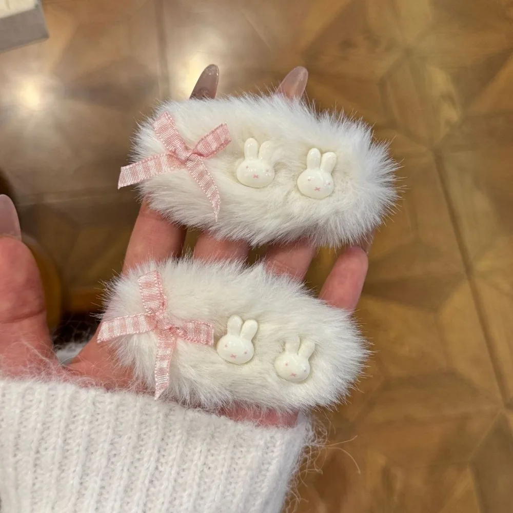 Cartoon Miffy Haarnadel Plüsch Kaninchen süßes Mädchen süßer sanfter Stil Haarschmuck exquisites kreatives gut aussehendes Geburtstagsgeschenk