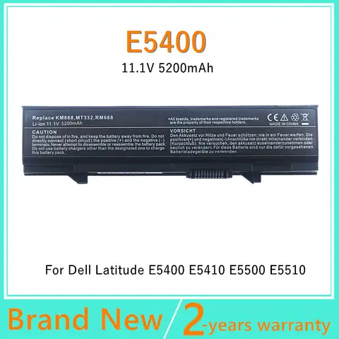 델 래티튜드 노트북 배터리, 6 셀, E5400, E5500, E5410, E5510, U116D, KM668, KM742, KM752, KM760, KM970, MT186, RM649, RM656, RM661 용, 신제품