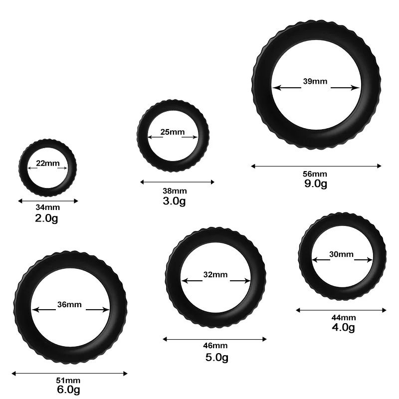 Enhancement Rings with Foreskin Locking Design Comfort Fit  Chastity  Rings Set for Men Liquid Silicone PenisDelay Ring