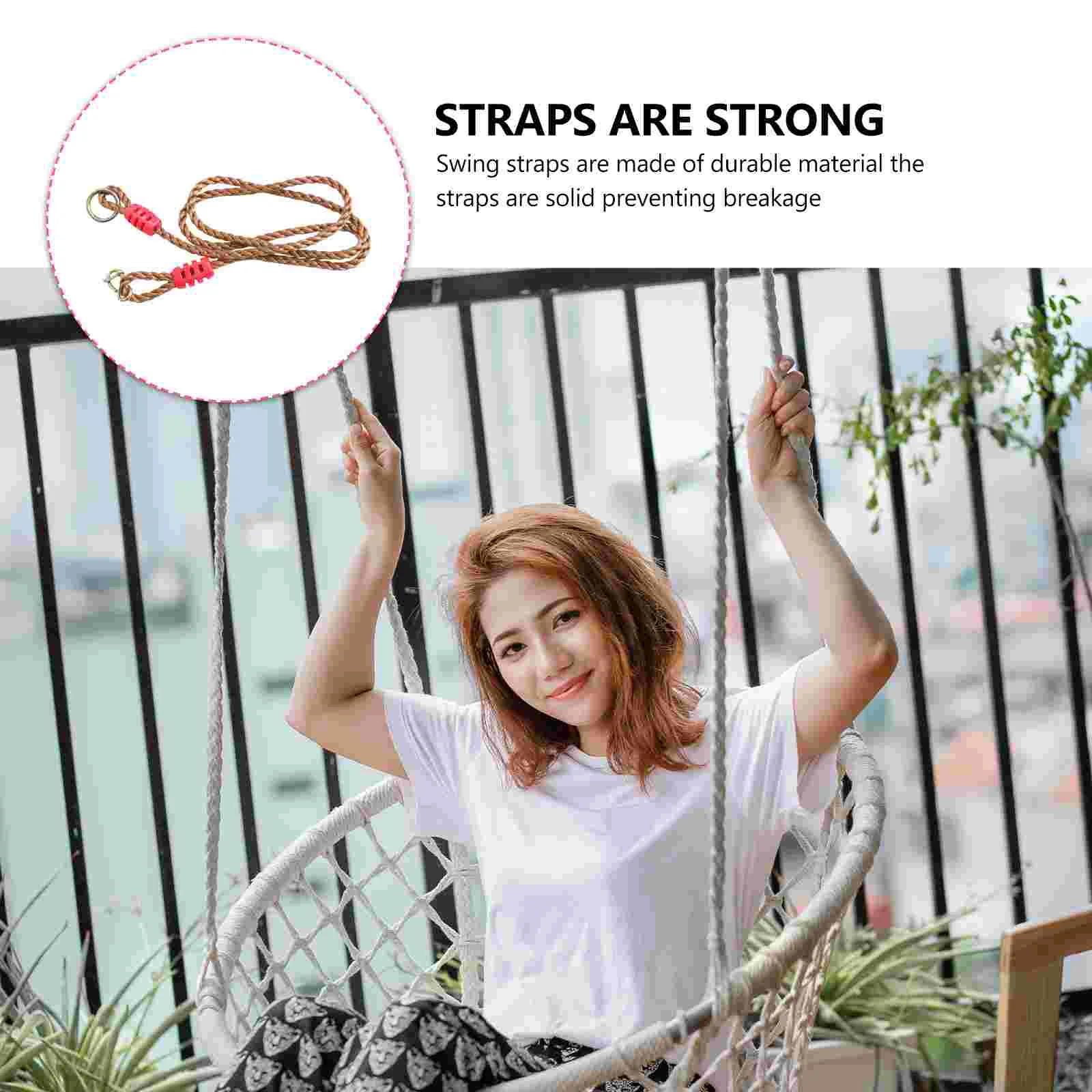 Tree Swings for Kids Outdoor Round Hanging Coat Hangers Accessories Adjustable Rope Straps