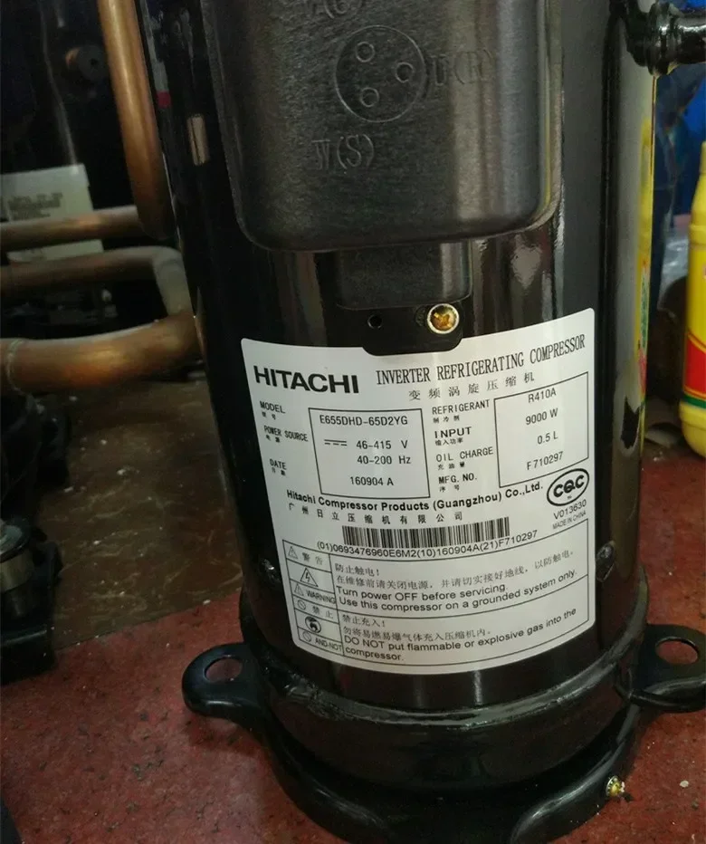 E655DHD-65D2YG E656DHD-65D2YG New Original Hitachi Variable Frequency Central Air Conditioning Compressor