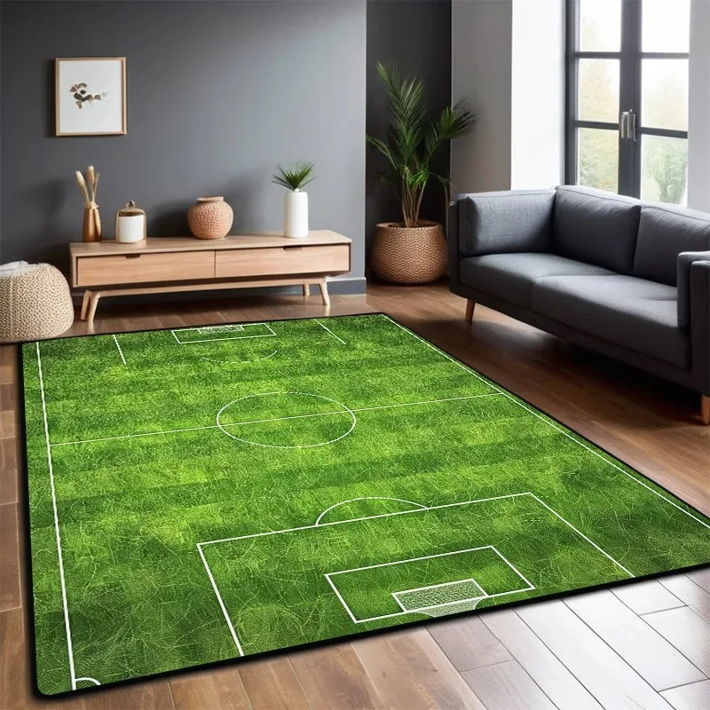 Football Field Carpet Living Room Foldable Big Size Floor Mats Non-slip Play Mat for Children Soccer Bedroom Machine Washable
