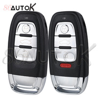 Car Replacement Key Shell Car Key for Quattro Q5 Q7 A6 A8 A4L A3 A4 A5 A6 A8 Car Remote Key Shell Case Fob 3/4 Buttons