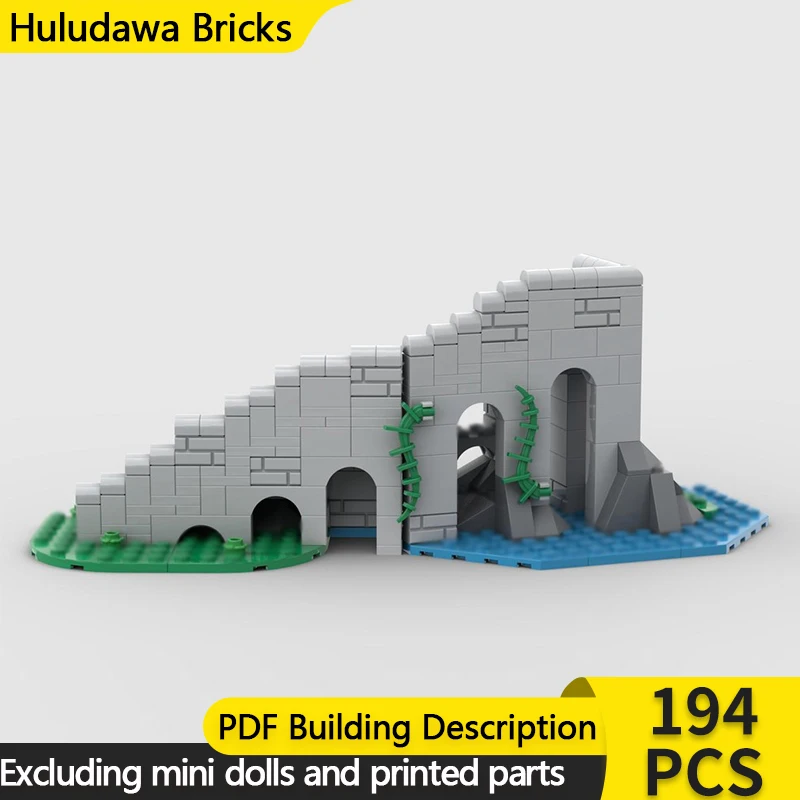 

Средневековый замок, модель MOC, строительные кирпичи, рок-кирпич, замок, рампа, модульная технология, детские праздничные подарки, сборные игрушки, костюм