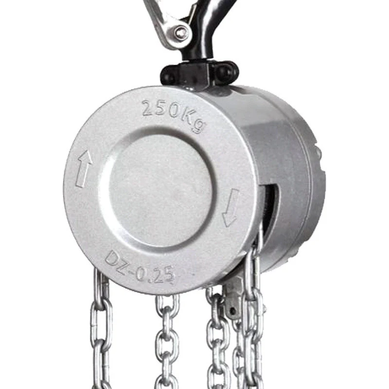 Mini Hand Chain Hoist, 0.25-Ton Small Manual Hoist, Alloy Chain Hoist, Aluminum Alloy Hand Chain Hoist 500KG Load - view 2
