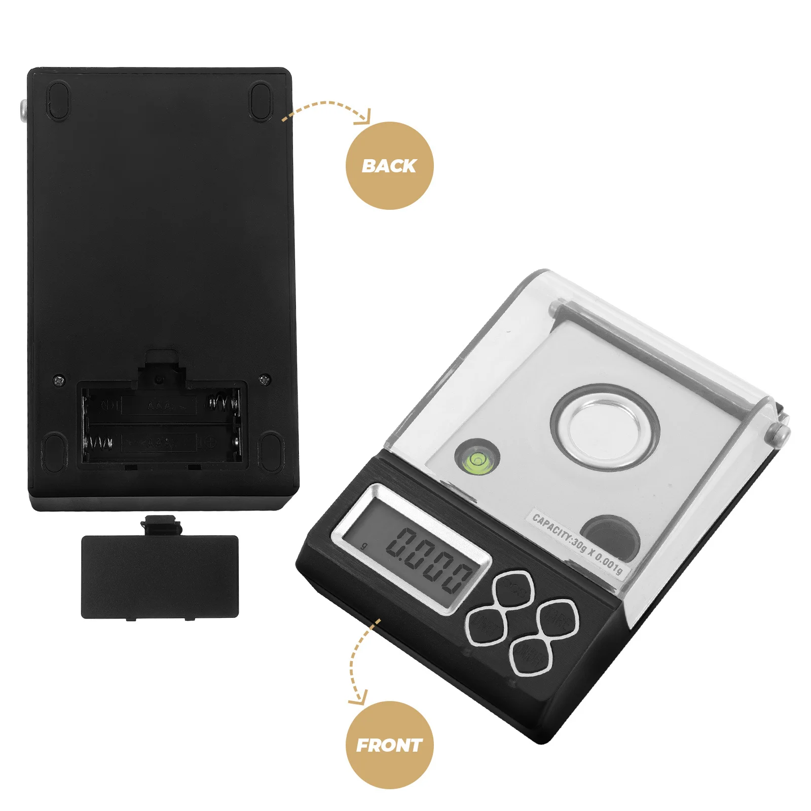 جهاز وزن الجيب الرقمي عالي الدقة لمقياس مليغرام للاستخدام في المختبر والأغذية السريرية أداة قياس حساسة #6