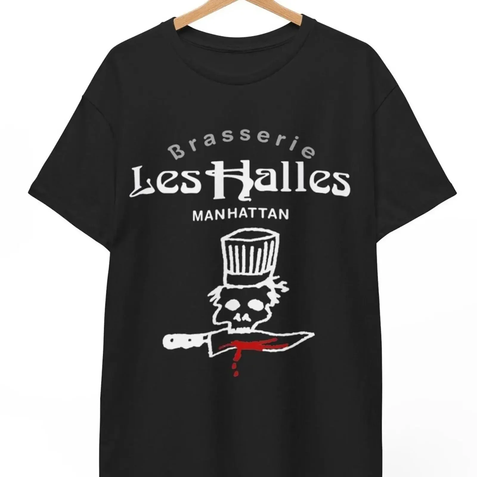 Camiseta unisex Brasserie Les Halles Anthony Bourdain Manhattan talla S 5XL vintage lavada informal ligeramente elegante