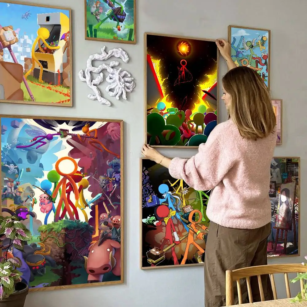 Pósteres clásicos vintage de A-Alan Becker, arte de pared de calidad HD, carteles Retro para decoración de paredes del hogar