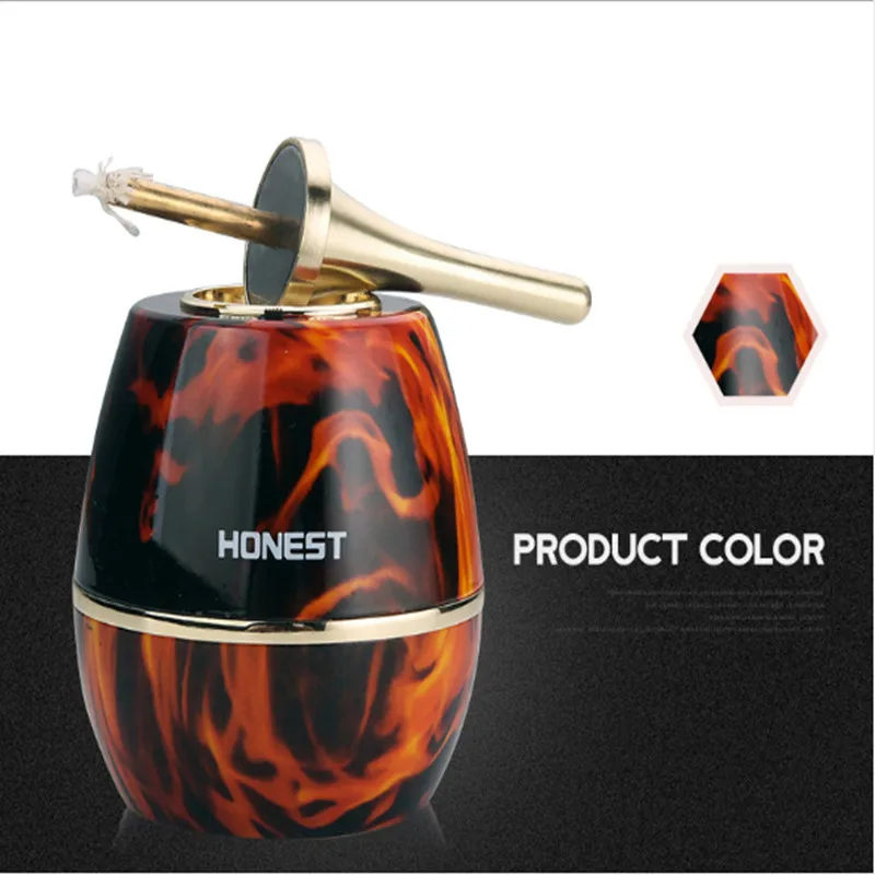 New Oil And Electricity Mix Windproof Igniter Desktop Kerosene Lighter Personalized Creative Metal Home Decoration