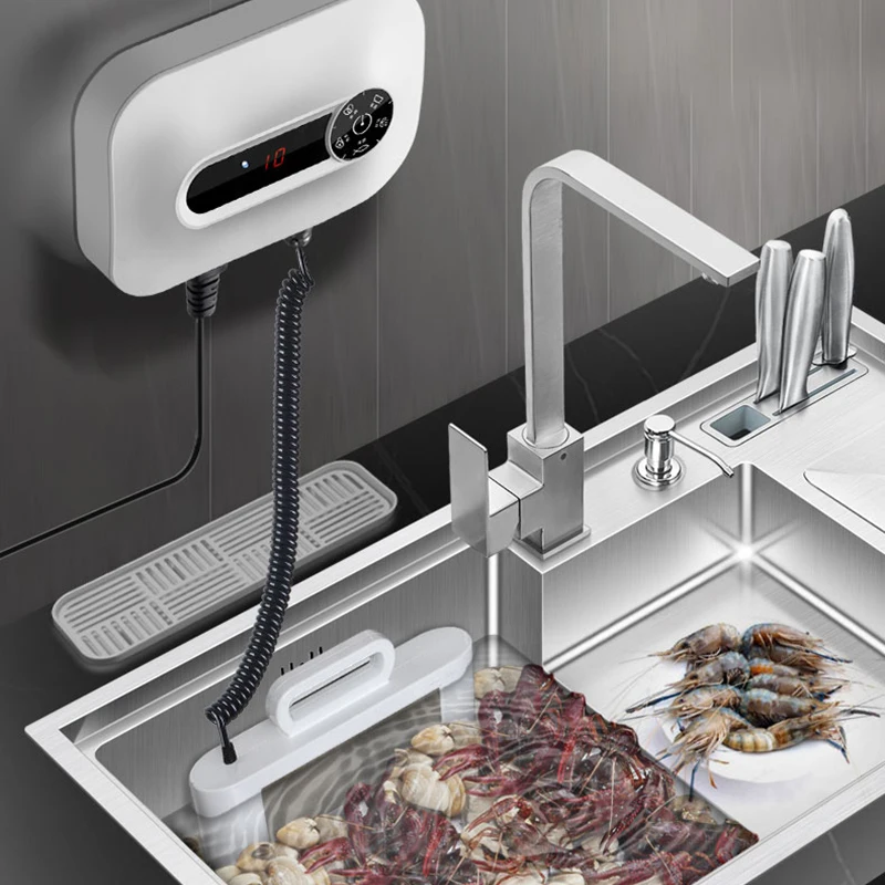 Installation-free Sink Dishwasher Fully Automatic Household Ultrasonic Water Catalyst Small Independent Portable