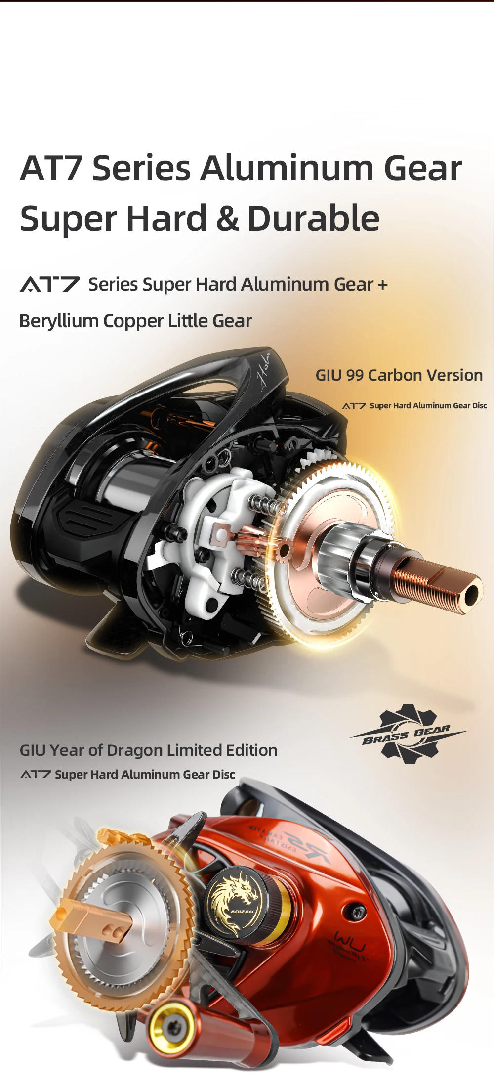 HASIDA Giu 99 Carbon BFS Baitcasting-Angelrolle NMB SIC BB 3D Dynamische Aufhängung Magnetische Bremse 8.1:1 Übersetzung 4KG Bremskraft – Detail 9