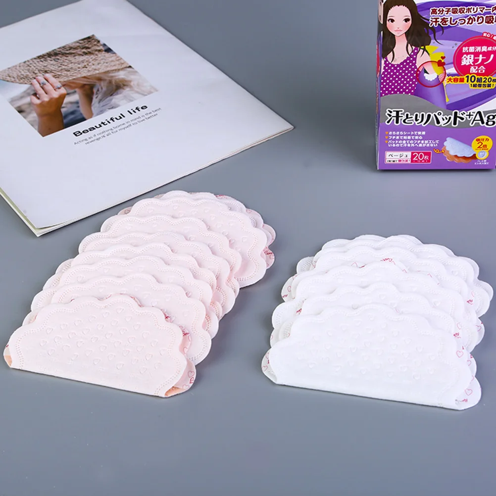 

40 Pcs Sweat Absorbing Clothes Stickers Patches Underarm Protectors Armpit Pads Deodorant Men and Women