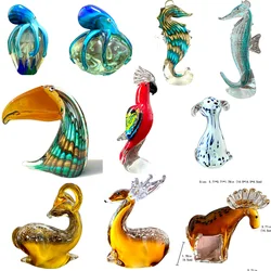 24 Types Handmade Crystal Sika Deer Figurines Hand Blown Glass Animal Craft Cute Pet Kids Christmas Gift Home Table Decor