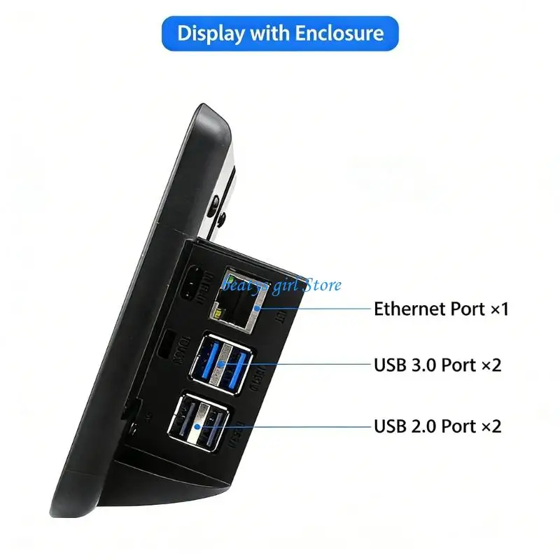 C7AB Lightweight 7inch Touchable Screen Display Delivering Clear Screen Responsive Perfect for Educator Programming Educational