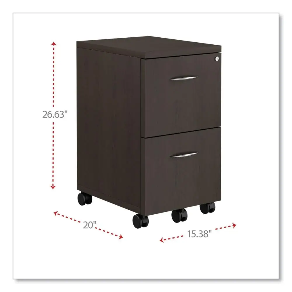 Mobile File Pedestal 2-Drawer Locking Storage Cabinet Office Under Desk, Customized