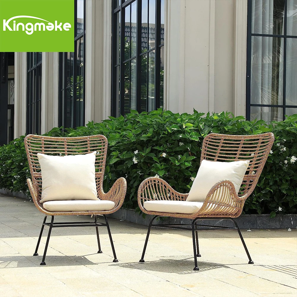 

Outdoor Furniture Set Wicker Chair Rattan Chairs Dining Tables With 2 Persons Garden Sets