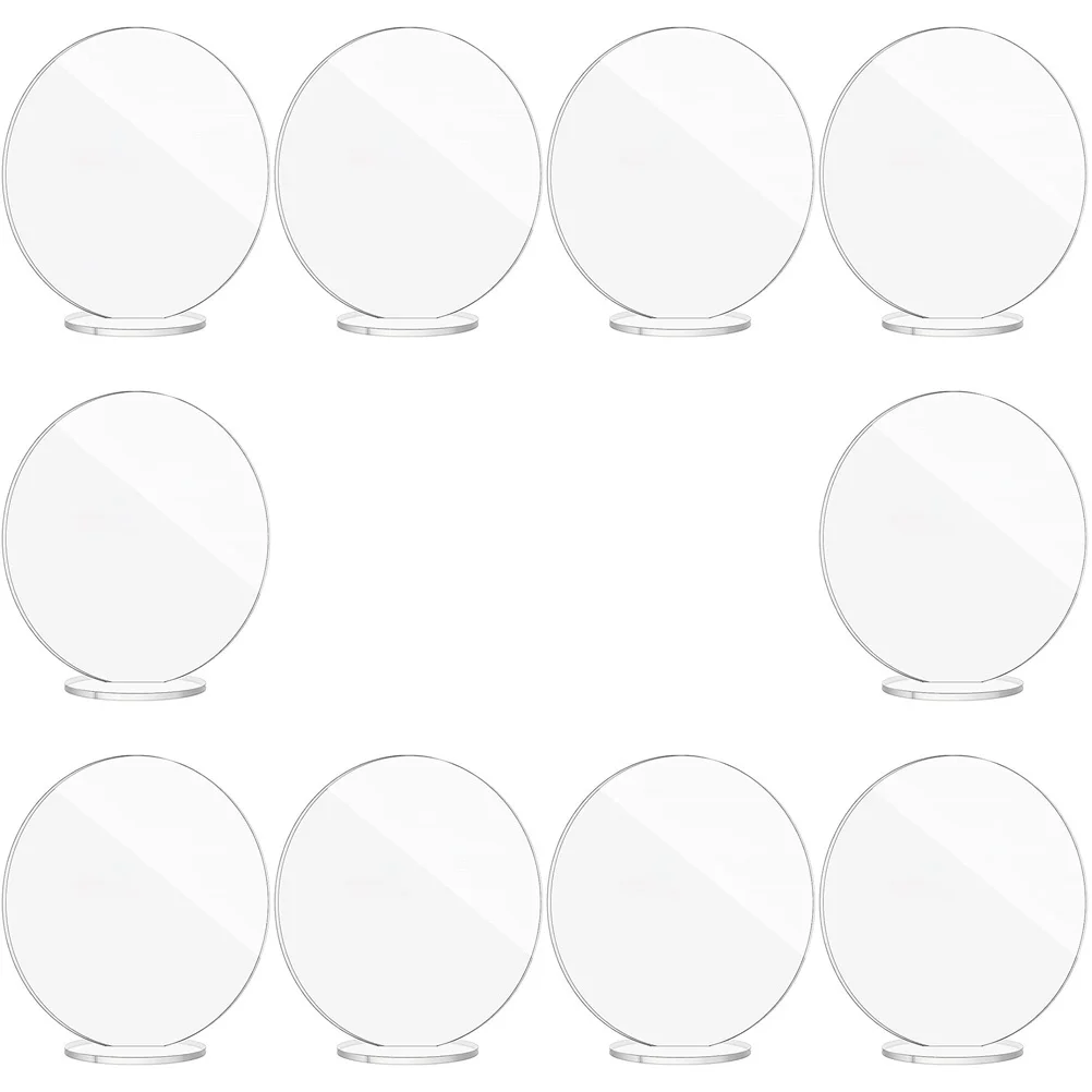 

10pcs Wedding Clear Seating Place Acrylic Reusable Place Name Cards For Banquet Seating Name Cards Display Holders