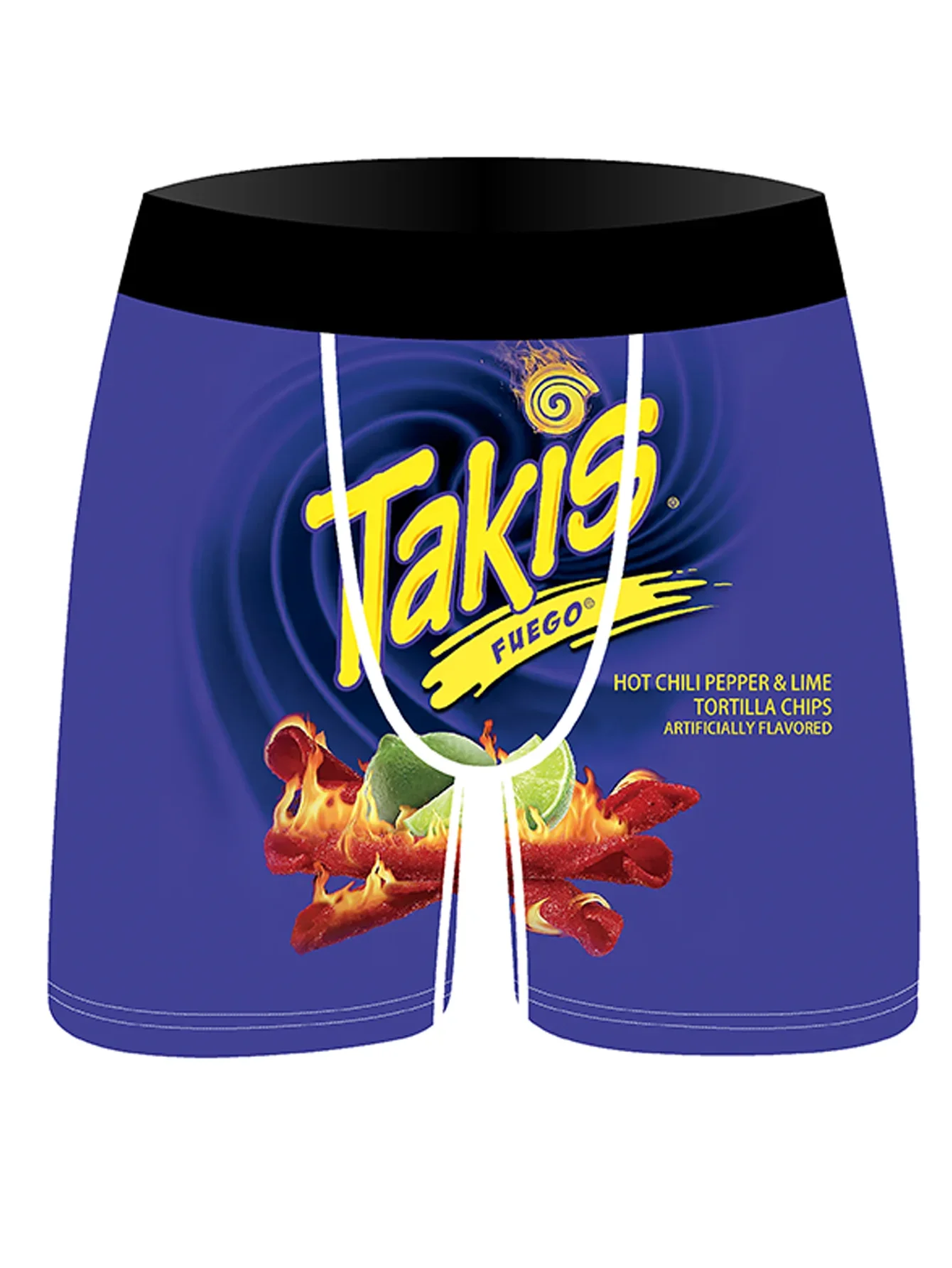 3Pcs Random Snack Cartoon Pattern Designed Men's Briefs Comfortable Ice-clear Refreshing and Dry Men's Underwear