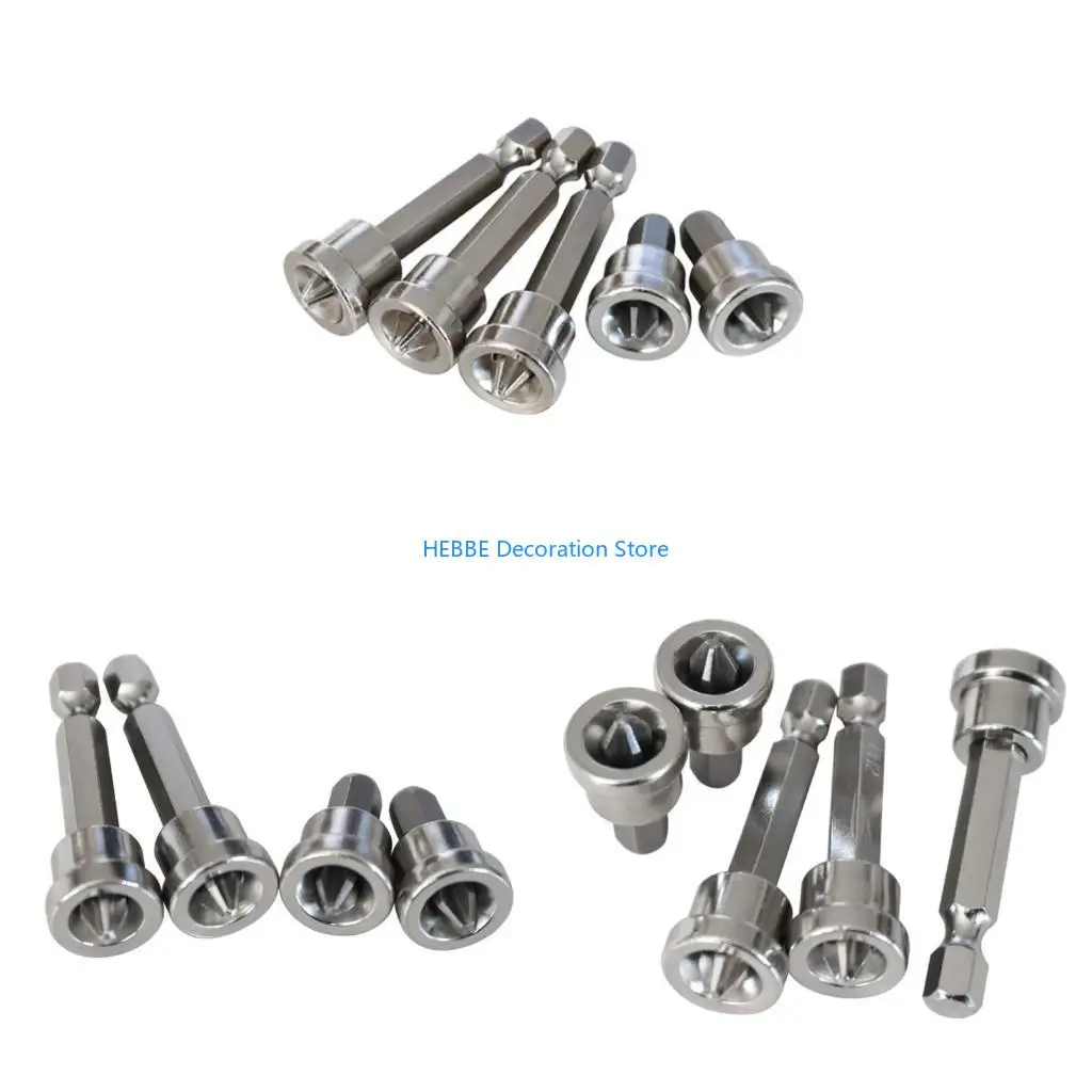 B0KC 5 Pieces Professional Positioning Screwdriver Bits for Gypsum Board/ Woodworking Board Dry Wall and More