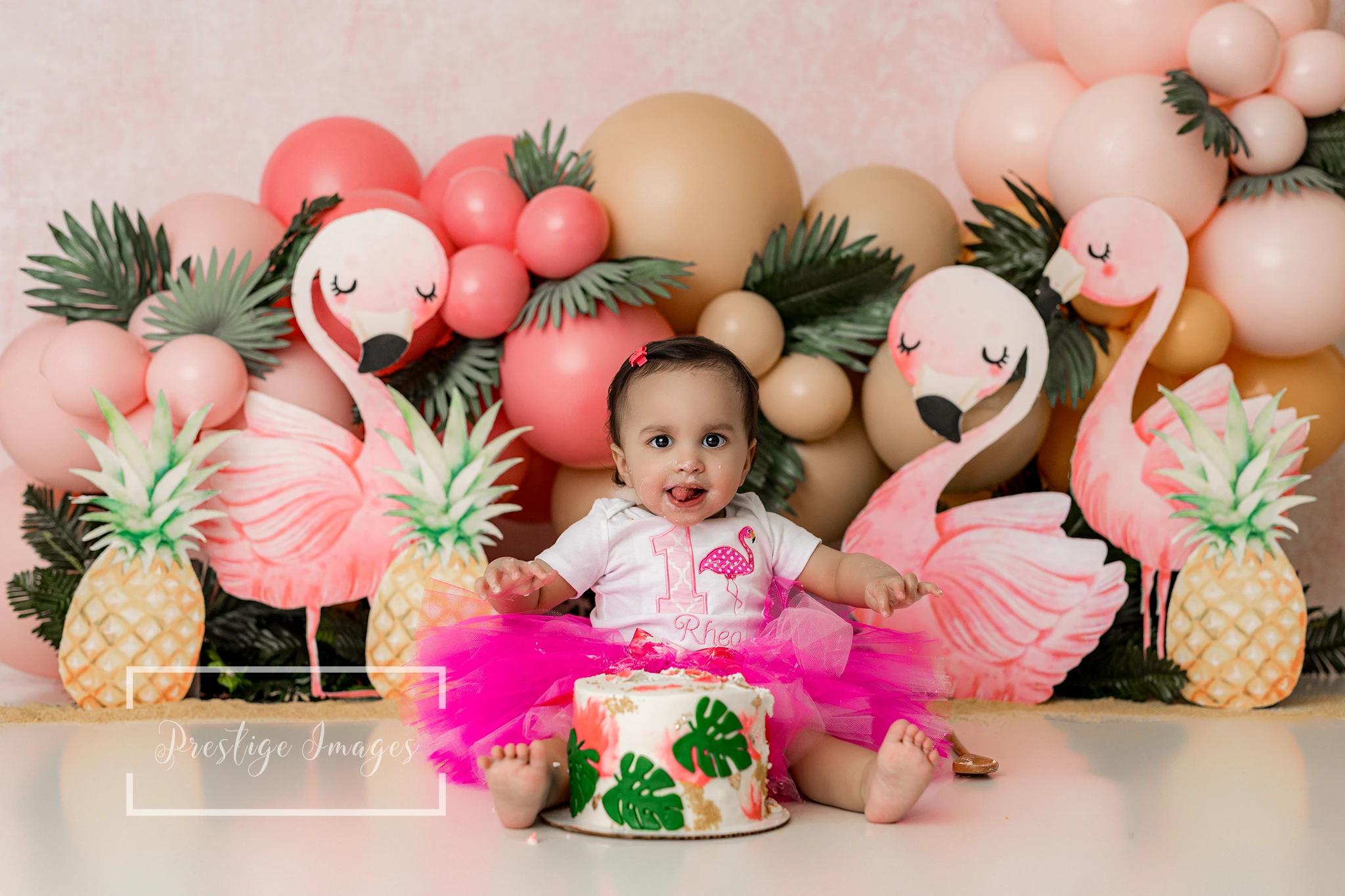 Flamingo Pineapples Party Backdrop Balloon Arch Kids Baby Cake Smash Photography Props Child Adult Photo Shoot Backgrounds