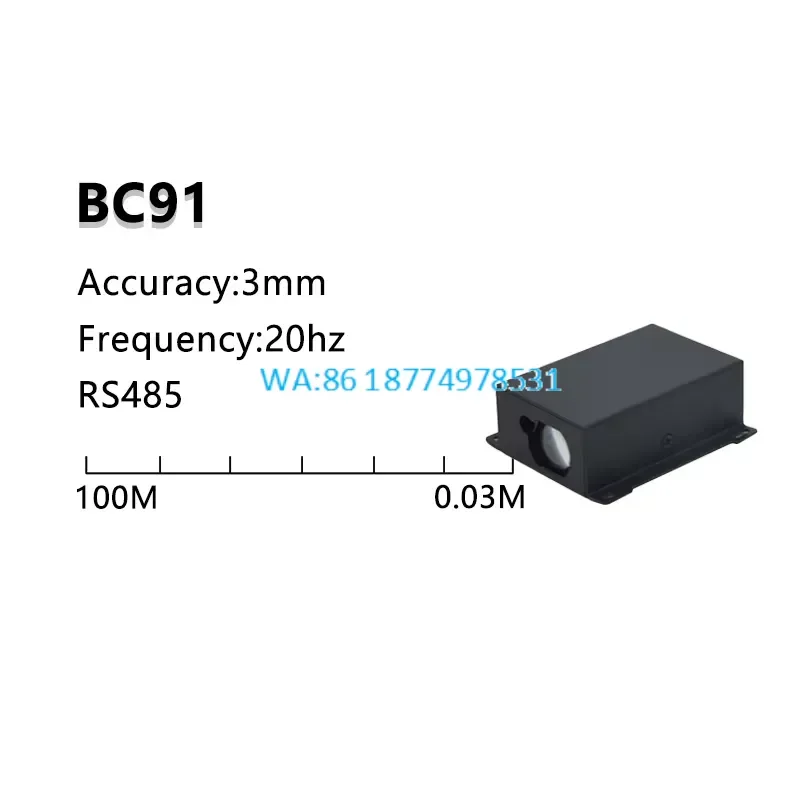 Wmwmnu High Quality Optical Distance Sensor 80m 20HZ Range Finder for Hoist