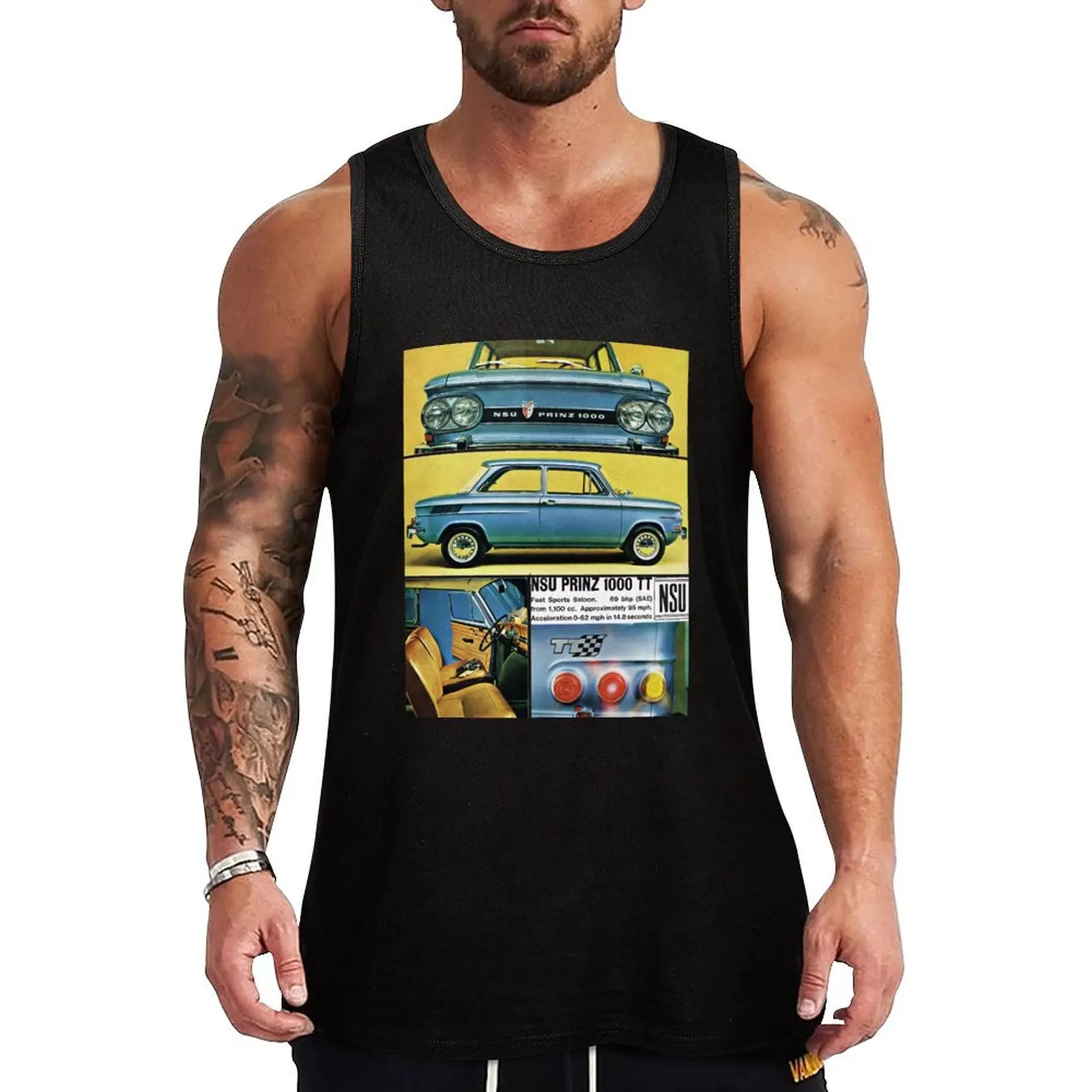 El NSU Prinz. Camiseta sin mangas Wankel Power de Europa, camiseta sin mangas resistente para trabajo al aire libre