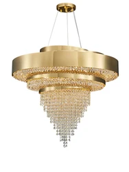 Living Room Ceiling Chandeliers Crystal Pendant Lamp Modern Design Luxury Lighting Fixtures Home Lustre Foyer Hanging Light Gold
