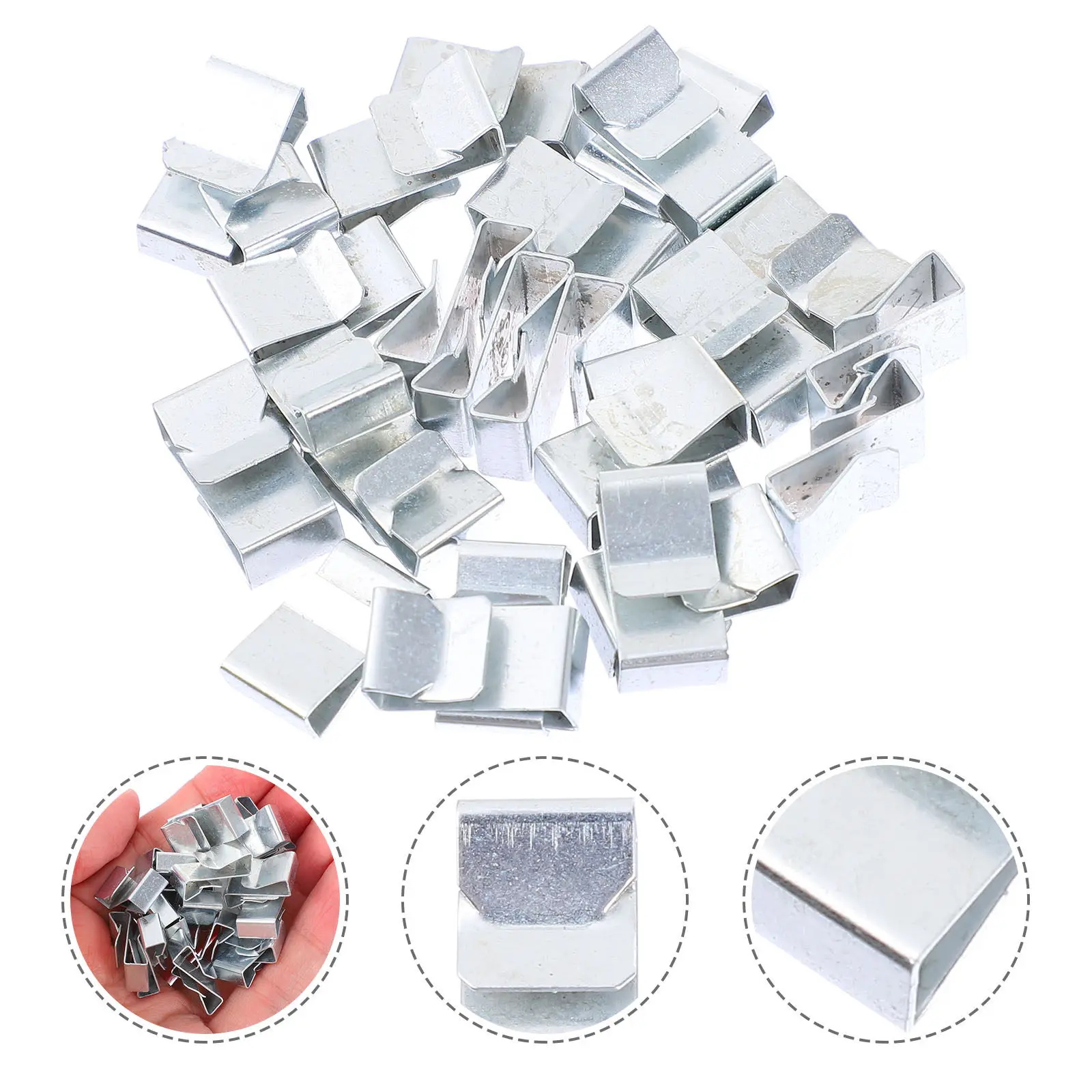 25Pcs Sturdy Metal Wire Clip Fixing Holder for Trailer Boat Hitch Tightener Wear-Resistant Smooth Surface Mounting