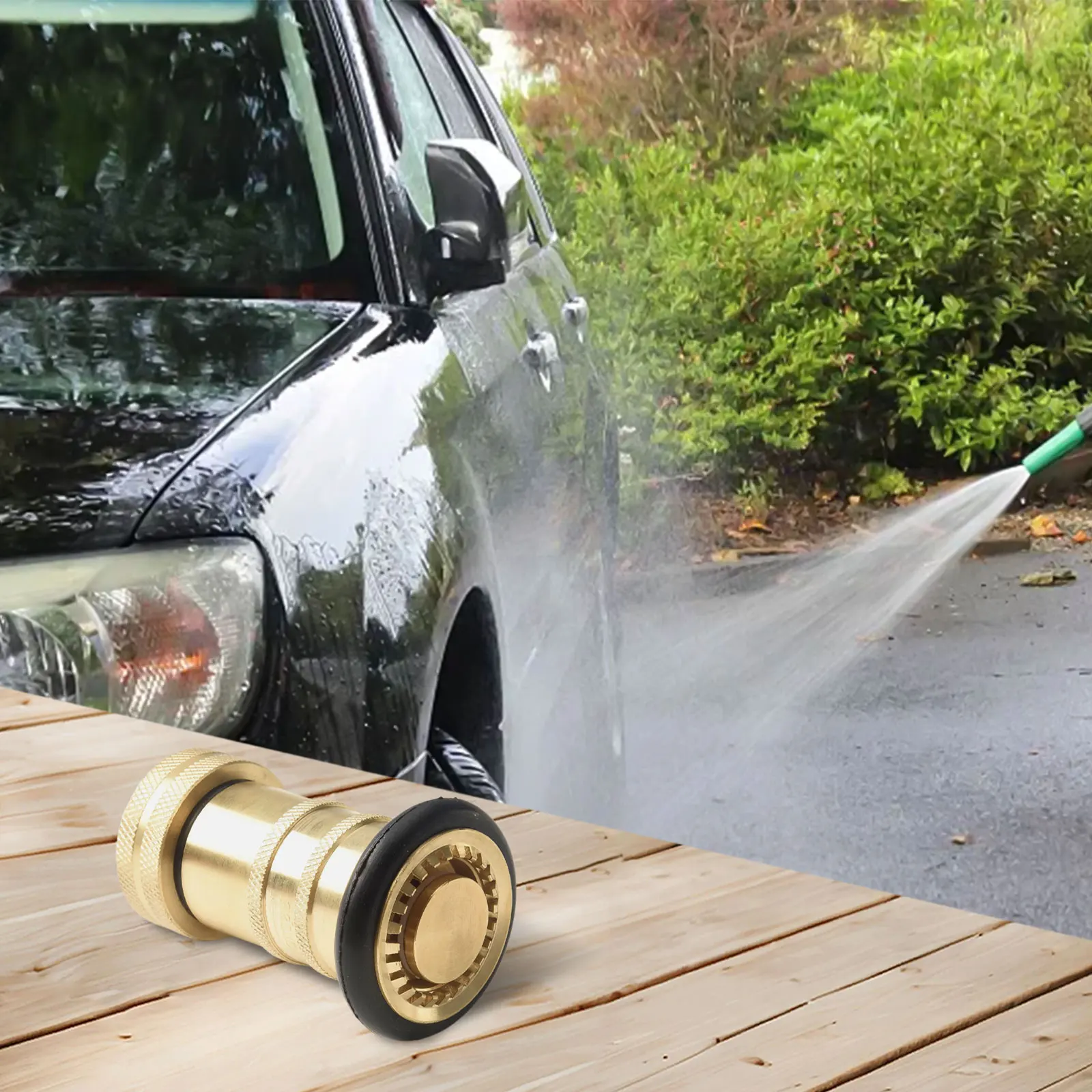 For Car Washing Fire Hose Brass Nozzle For Fire Equipment Long-Lasting Easy-to-Operate Efficient Water Distribution