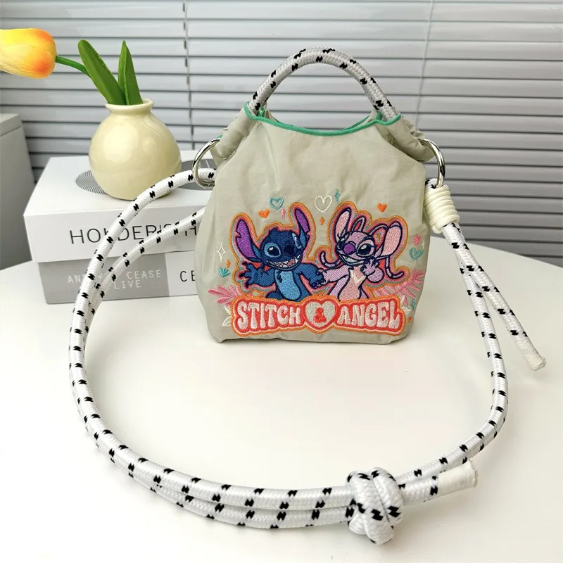 

Kawaii Disney New Stitch Canvas Bag Large Capacity Spot Cute Cartoon Lilo Stitch Student Shoulder Bag Handbag