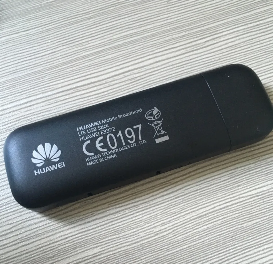 HUAWEI E3372s-153 150Mbps 4G LTE USB Modem Dual Antenna Port Support All Band with CRC9antenna