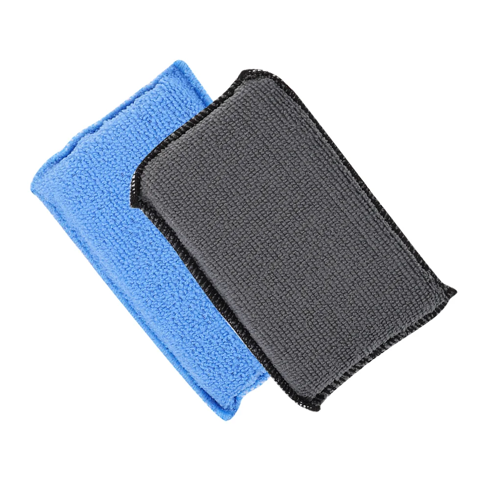 2 Pcs Car Cleaning Sponge Kitchen Block Scrub Pad Detailing Home Washing Scrubber Household