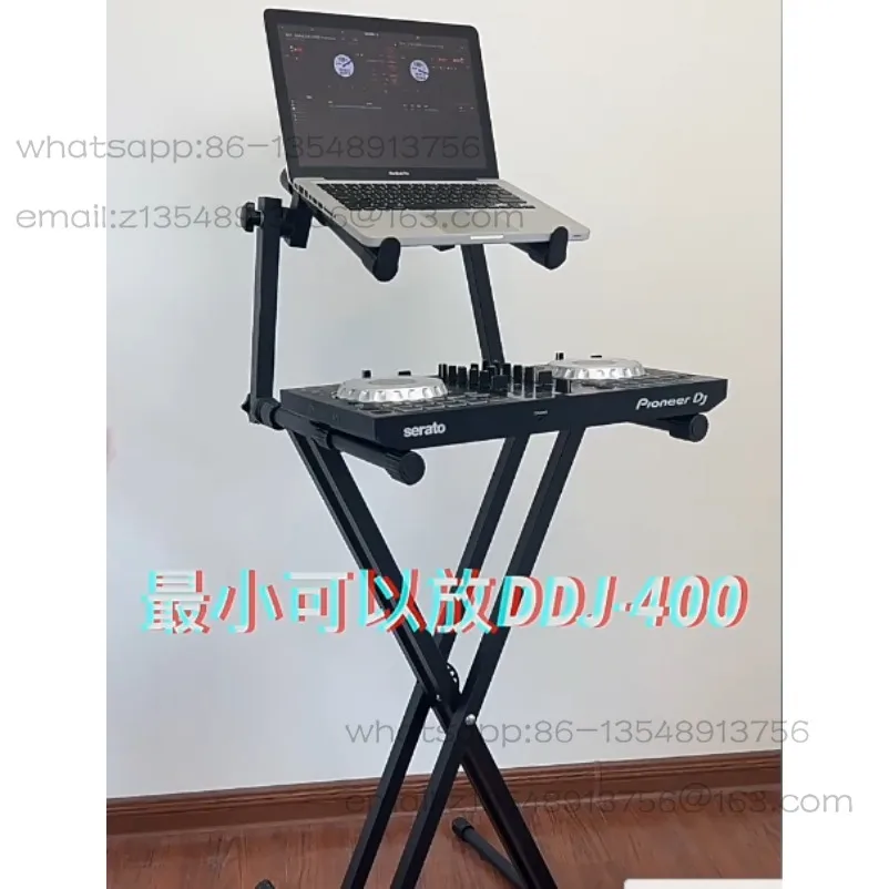 Disc maker, floor mounted, movable DJ stand, integrated controller, piano equipment stand, no assembly required